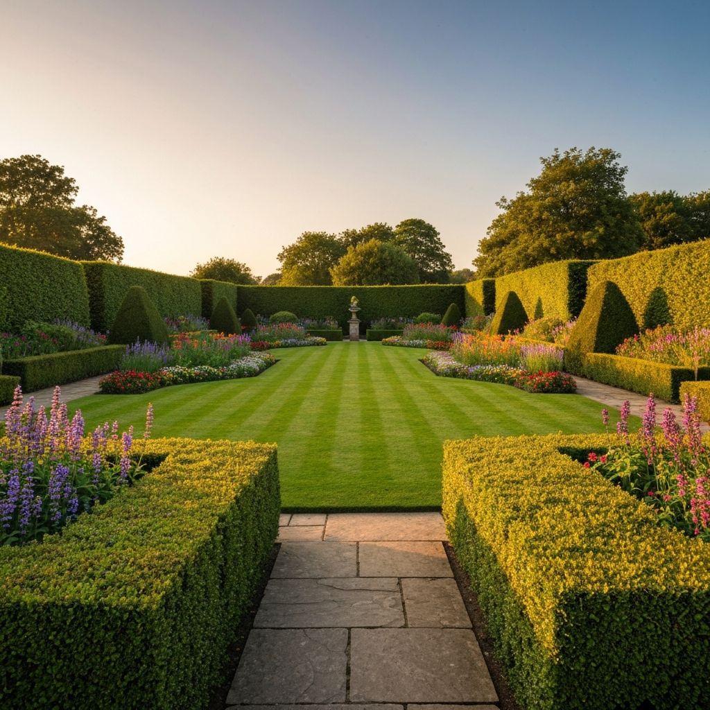 Well-maintained residential garden in the North West — Nice Cuts Gardening Services